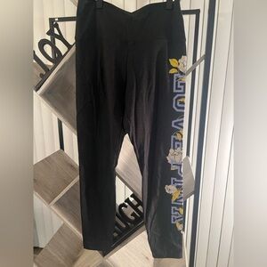 PINK Victoria's Secret Charcoal Gray with Yellow and White Floral Design